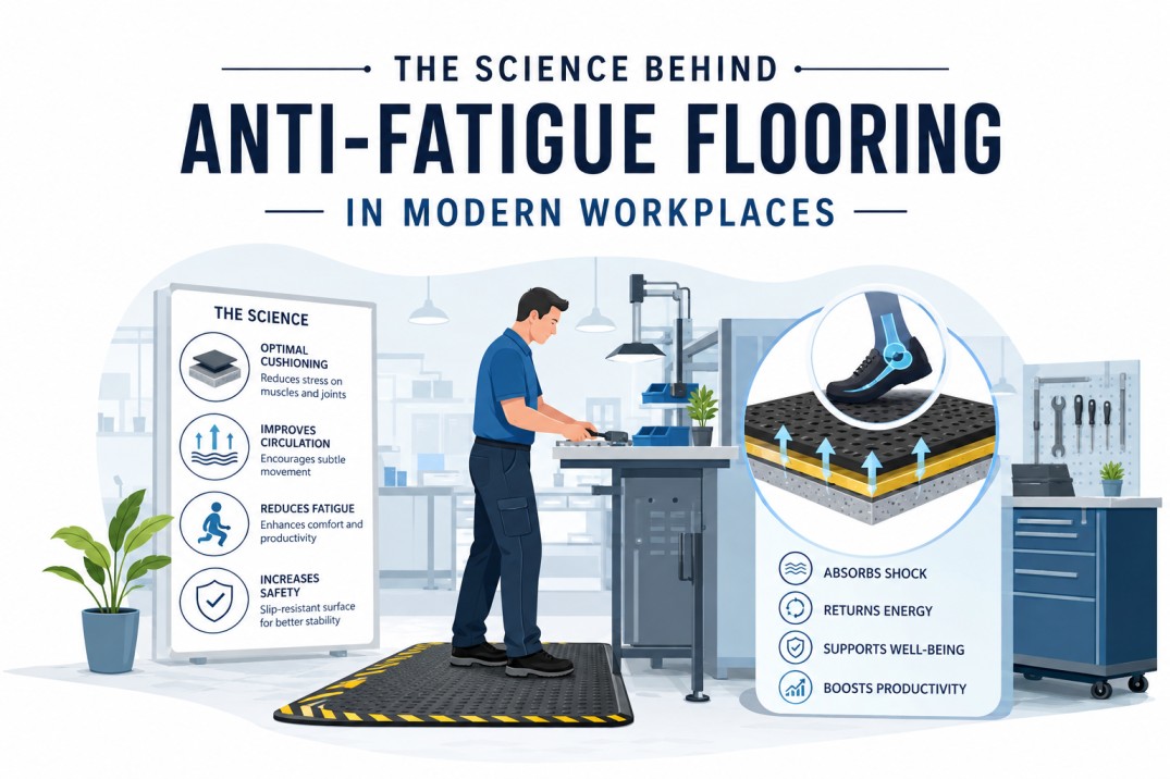 The Science Behind Anti-Fatigue Flooring: How It Supports Modern Workplaces